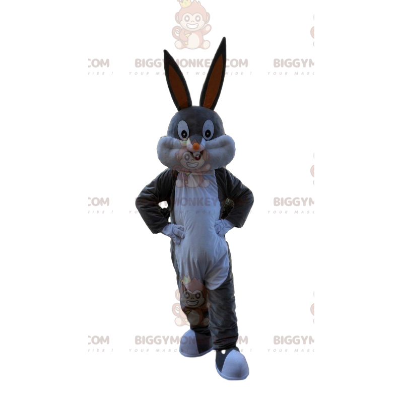 BIGGYMONKEY™ mascottekostuum van Bugs Bunny, het beroemde Loony