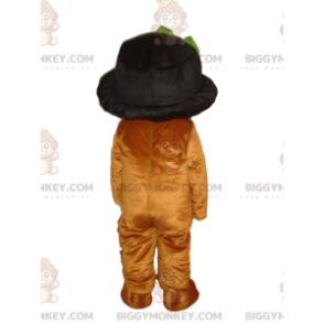 Disfraz de mascota Brown Teddy BIGGYMONKEY™ con lindo sombrero