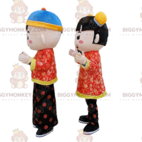 2 BIGGYMONKEY™s mascot of Asian children, Chinese children's