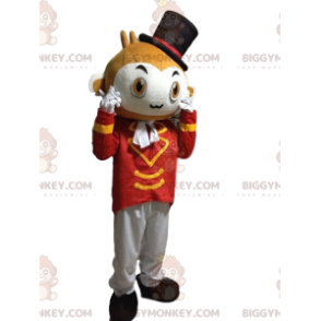 Circus Monkey BIGGYMONKEY™ Mascot Costume with Hat and Stylish
