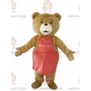 Costume de mascotte BIGGYMONKEY™ d'ourson marron avec un