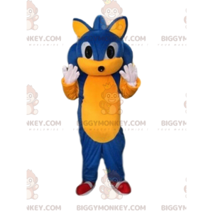 Costume de mascotte BIGGYMONKEY™ de Sonic, le hérisson de jeu