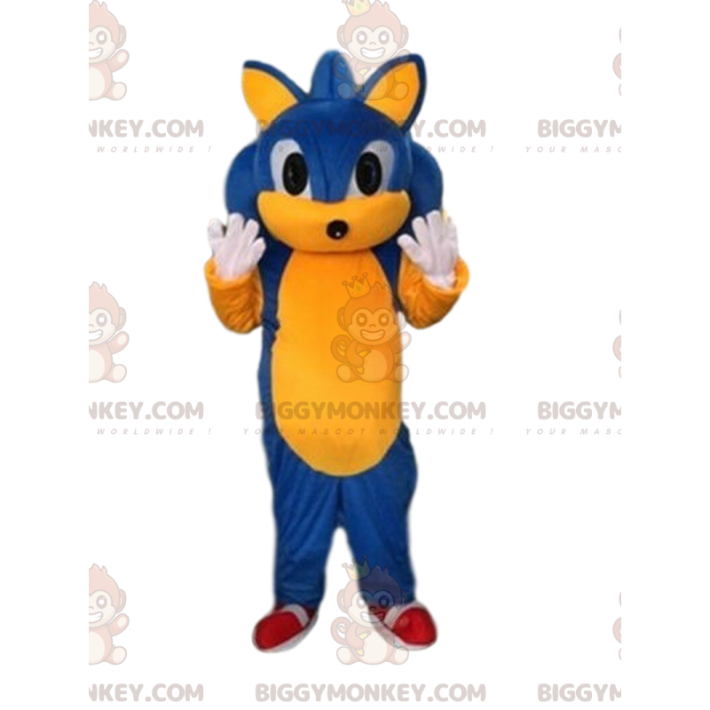 BIGGYMONKEY™ costume mascotte di Sonic, il famoso porcospino