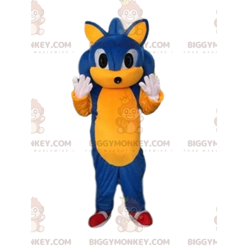 Disfraz de mascota BIGGYMONKEY™ de Sonic, el famoso erizo de