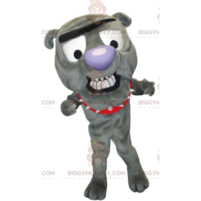 BIGGYMONKEY™ Graues Bulldogge-Hundemaskottchen-Kostüm -