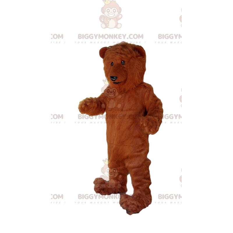 Traje de mascote de urso pardo BIGGYMONKEY™, fantasia de urso