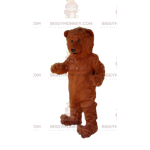 Traje de mascote de urso pardo BIGGYMONKEY™, fantasia de urso