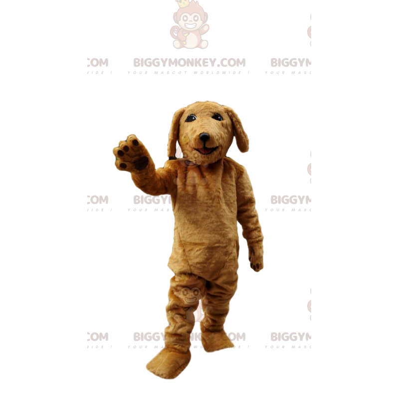 Costume de mascotte BIGGYMONKEY™ de chien marron très réaliste