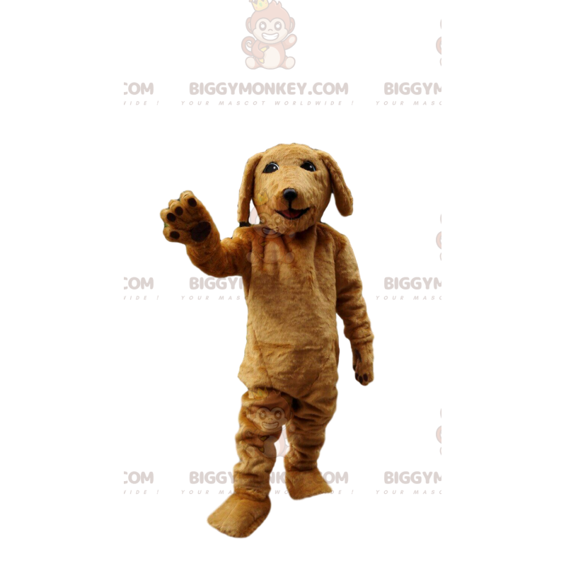 Fato de mascote BIGGYMONKEY™ de cão castanho muito realista