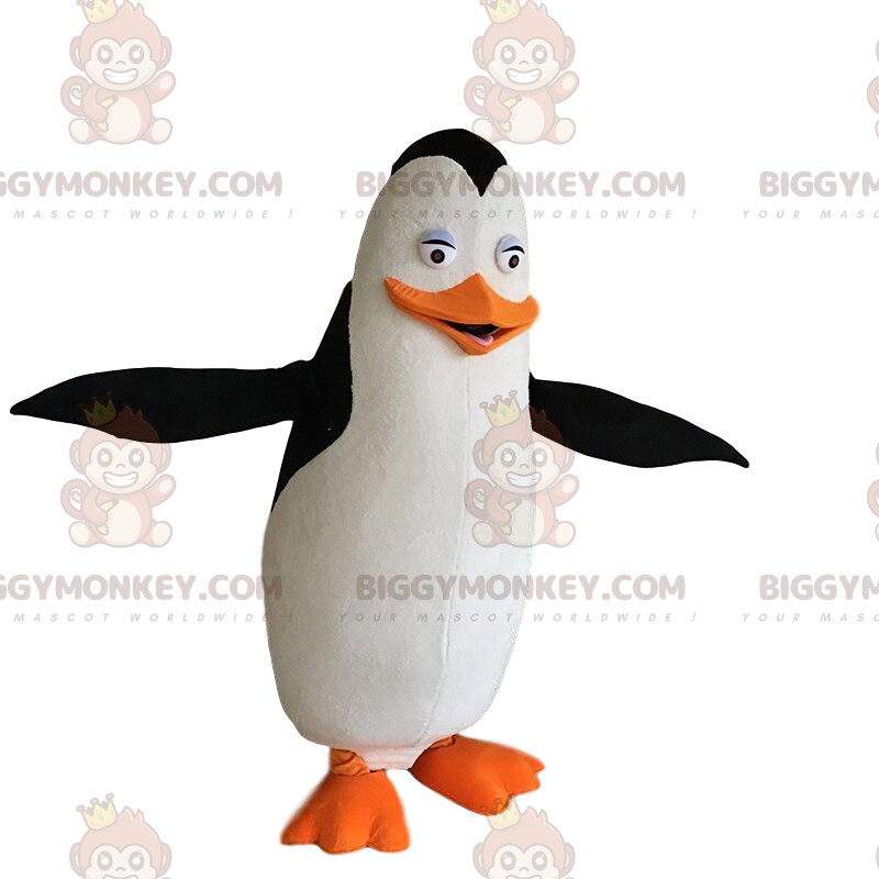 Disfraz de pingüino blanco, negro y naranja, disfraz de