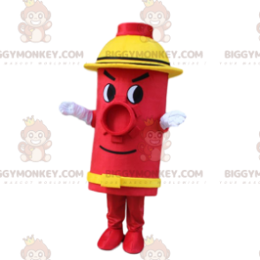 Costume de mascotte BIGGYMONKEY™ de bouche d'incendie rouge et