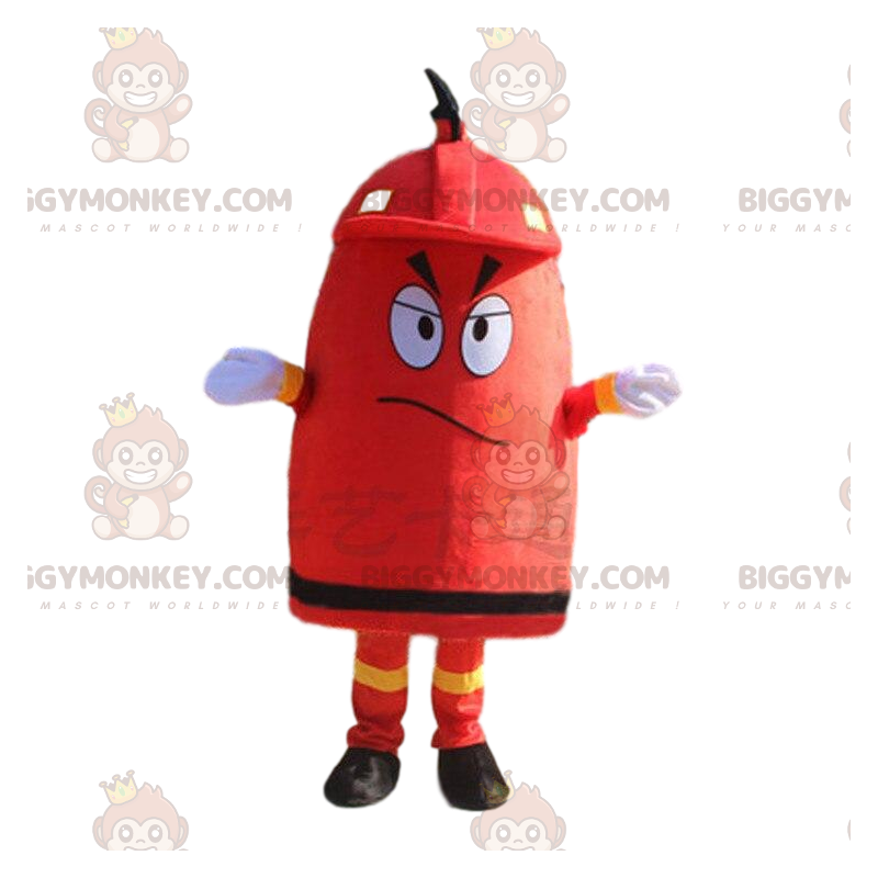Costume de mascotte BIGGYMONKEY™ de bouche d'incendie rouge