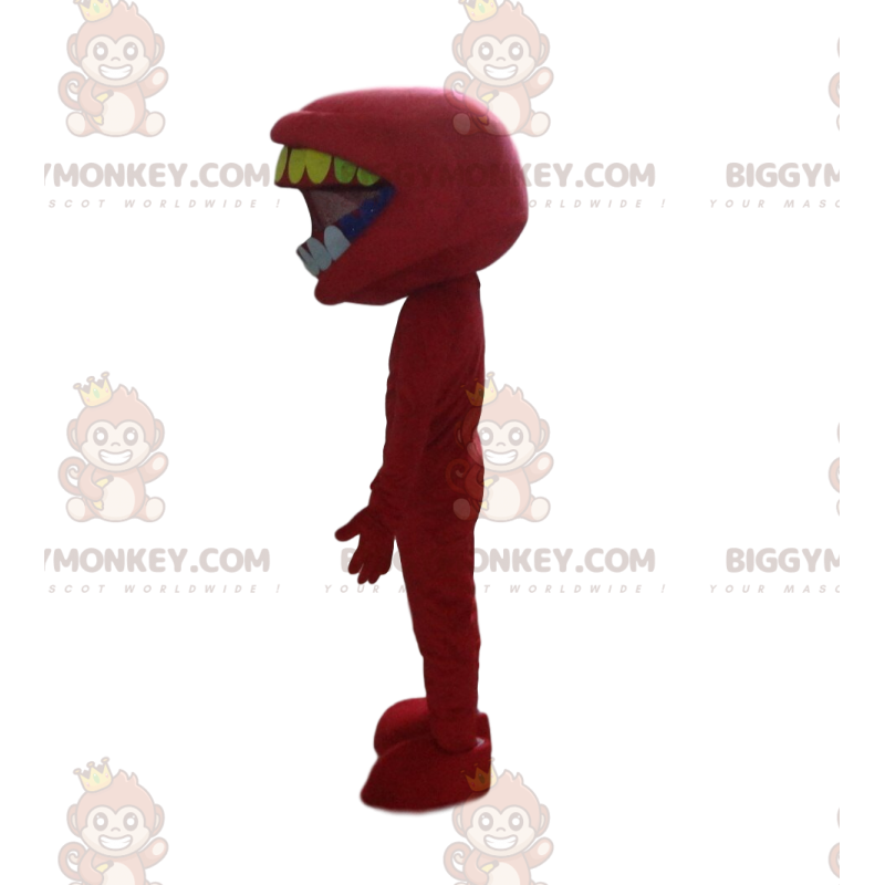 Costume de mascotte BIGGYMONKEY™ de bouche pleine de dents