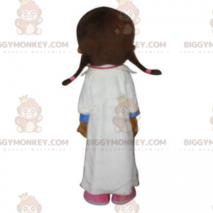BIGGYMONKEY™ costume da mascotte infermiera con camice bianco