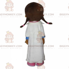 BIGGYMONKEY™ fantasia de mascote enfermeira com jaleco branco