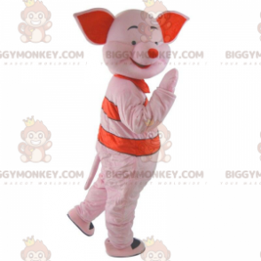 Costume de mascotte BIGGYMONKEY™ de Porcinet, le cochon rose