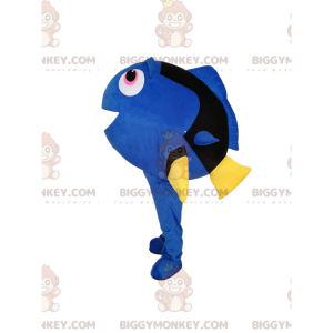 Traje de mascote BIGGYMONKEY™ de Dory, o famoso peixe-cirurgião