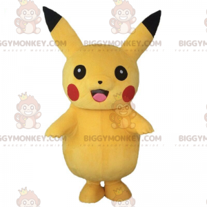 BIGGYMONKEY™ maskotkostume af Pikachu, den berømte gule Pokemon