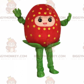 Disfraz de mascota gigante de fresa roja BIGGYMONKEY™, disfraz