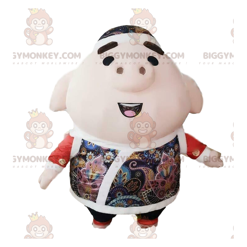 Fantasia de mascote de porco inflável gigante BIGGYMONKEY™