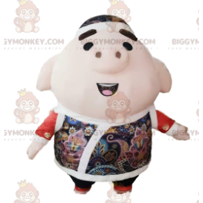 Costume de mascotte BIGGYMONKEY™ de cochon gonflable géant