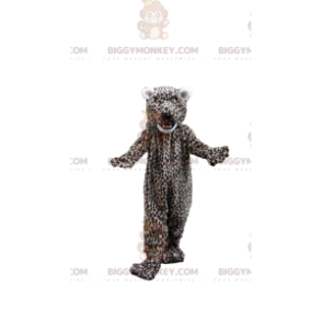 Traje de mascote de leopardo BIGGYMONKEY™, traje de pelúcia