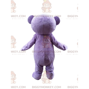 Disfraz de mascota Purple Teddy BIGGYMONKEY™, disfraz de oso