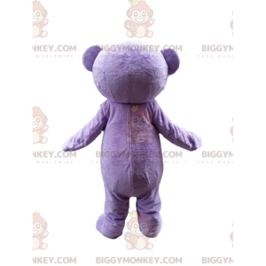 Purple Teddy BIGGYMONKEY™ Mascot Costume, Giant Purple Bear