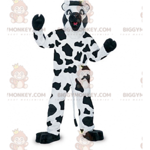 Costume de mascotte BIGGYMONKEY™ de vache blanche et noire -