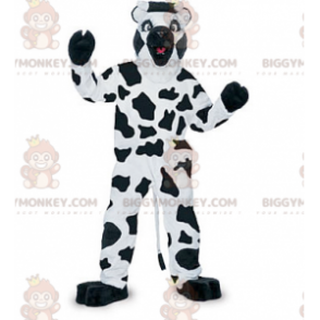 Costume de mascotte BIGGYMONKEY™ de vache blanche et noire -