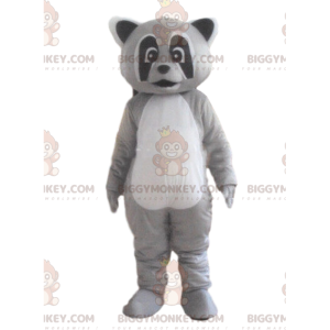 Costume de mascotte BIGGYMONKEY™ de raton laveur tricolore