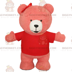 Kostým maskota Giant Pink Teddy BIGGYMONKEY™, Kostým