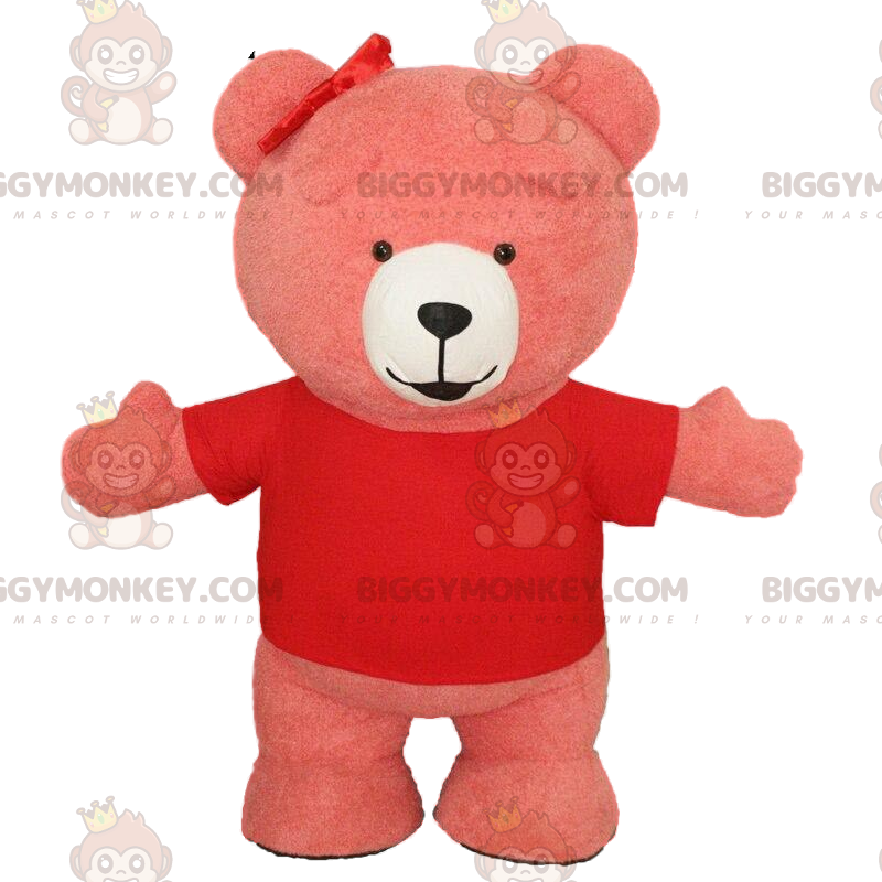 Costume da mascotte Giant Pink Teddy BIGGYMONKEY™, costume da