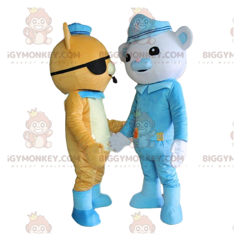 Duo de mascottes BIGGYMONKEY™ de Barnacles et Kwazii