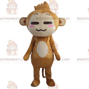 Famoso costume mascotte Yoyo scimmia marrone e scimmia Cici