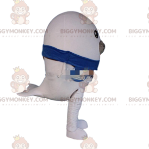 BIGGYMONKEY™ valkoisen merileijonan maskottiasu