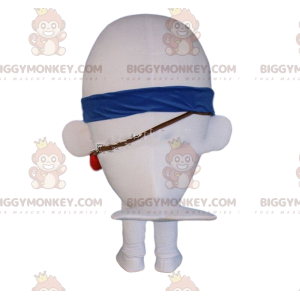 BIGGYMONKEY™ Weißes Seelöwen-Maskottchen-Kostüm, riesiges