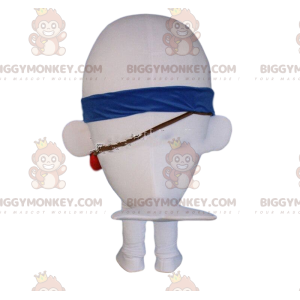 Traje de mascote de leão-marinho branco BIGGYMONKEY™, traje de