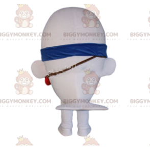 BIGGYMONKEY™ Costume da mascotte leone marino bianco, costume