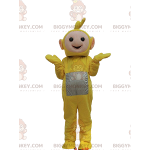 Traje de mascote BIGGYMONKEY™ de Laa-Laa, personagem amarelo da