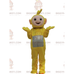 BIGGYMONKEY™ Maskottchenkostüm von Laa-Laa, gelbe Figur aus der