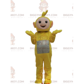 Traje de mascote BIGGYMONKEY™ de Laa-Laa, personagem amarelo da