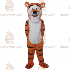 BIGGYMONKEY™ maskotdräkt av Tigger, berömd orange tiger i Nalle