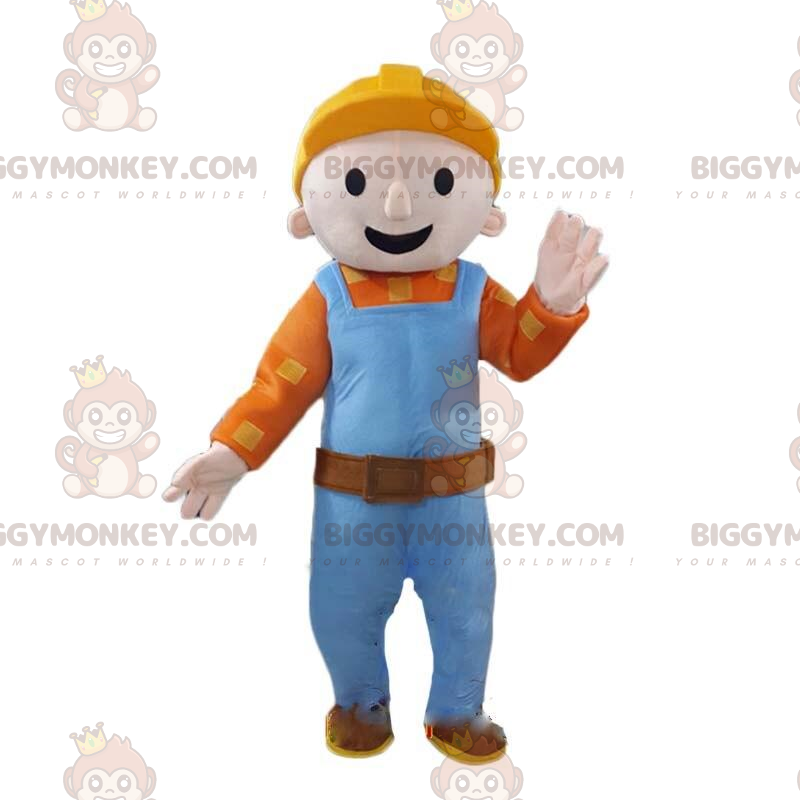 BIGGYMONKEY™ Maskottchen-Kostüm eines Mannes, Arbeiters mit