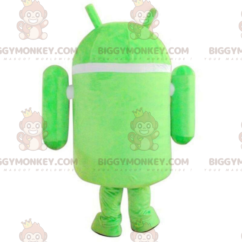 BIGGYMONKEY™ Costume da mascotte Android, robot Formato L (175-180 CM)