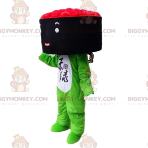 BIGGYMONKEY™ Maskottchen-Kostüm aus Maki, Riesen-Sushi mit