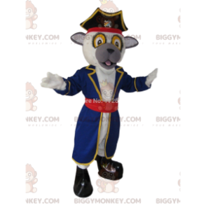BIGGYMONKEY™ costume mascotte di cane in costume da pirata