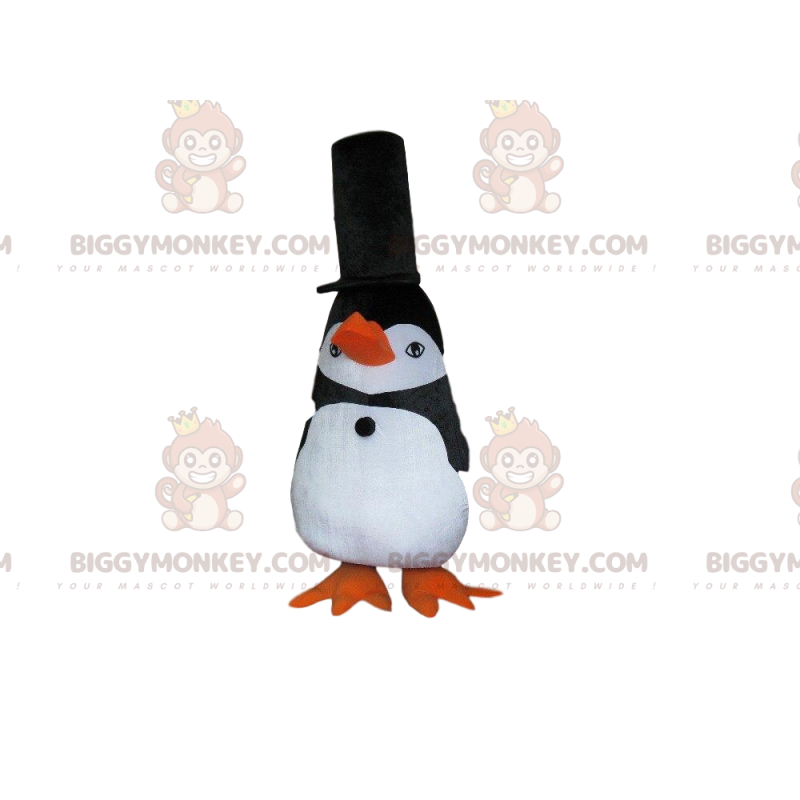 Costume de mascotte BIGGYMONKEY™ de pingouin noir et blanc avec