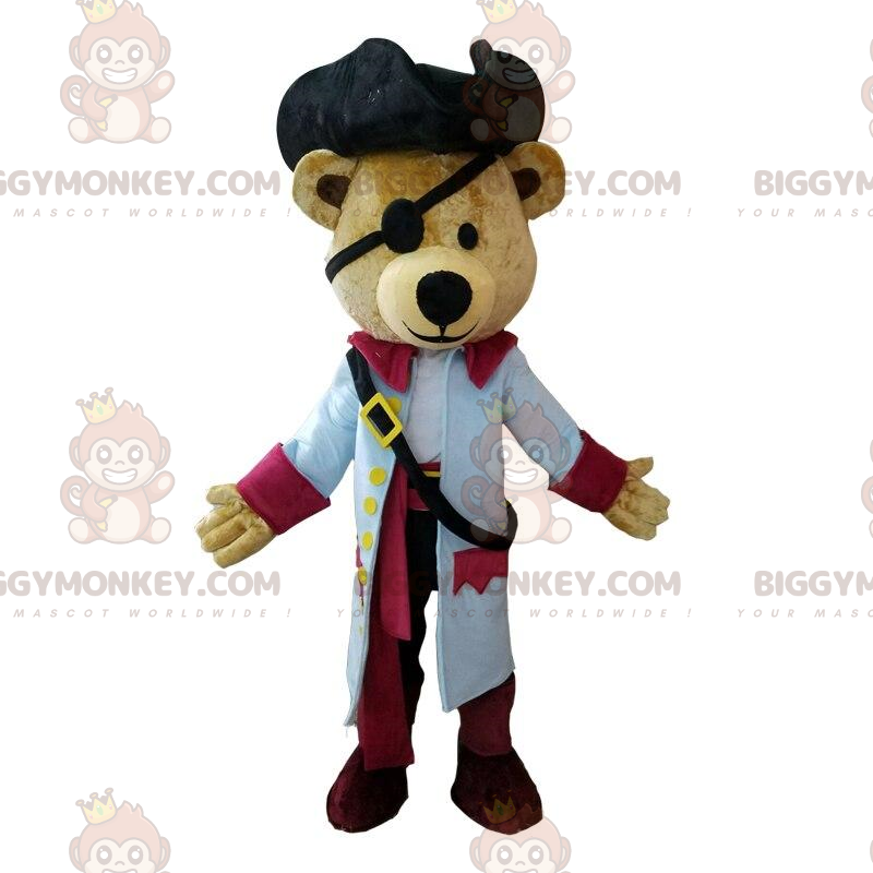 Costume de mascotte BIGGYMONKEY™ de nounours habillé en tenue