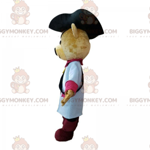 Teddy BIGGYMONKEY™ maskotdräkt klädd i piratdräkt, piratdräkt -